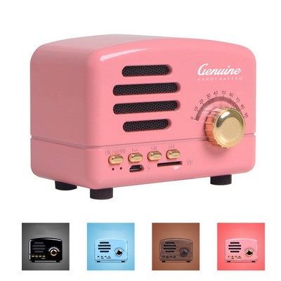 Plastic Vintage Bluetooth Speaker